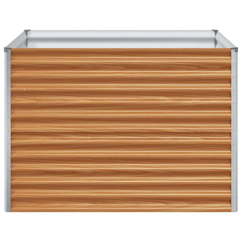 Arriate Elevado Marrón Claro 98 X 100 X 68 Cm Acero Galvanizado