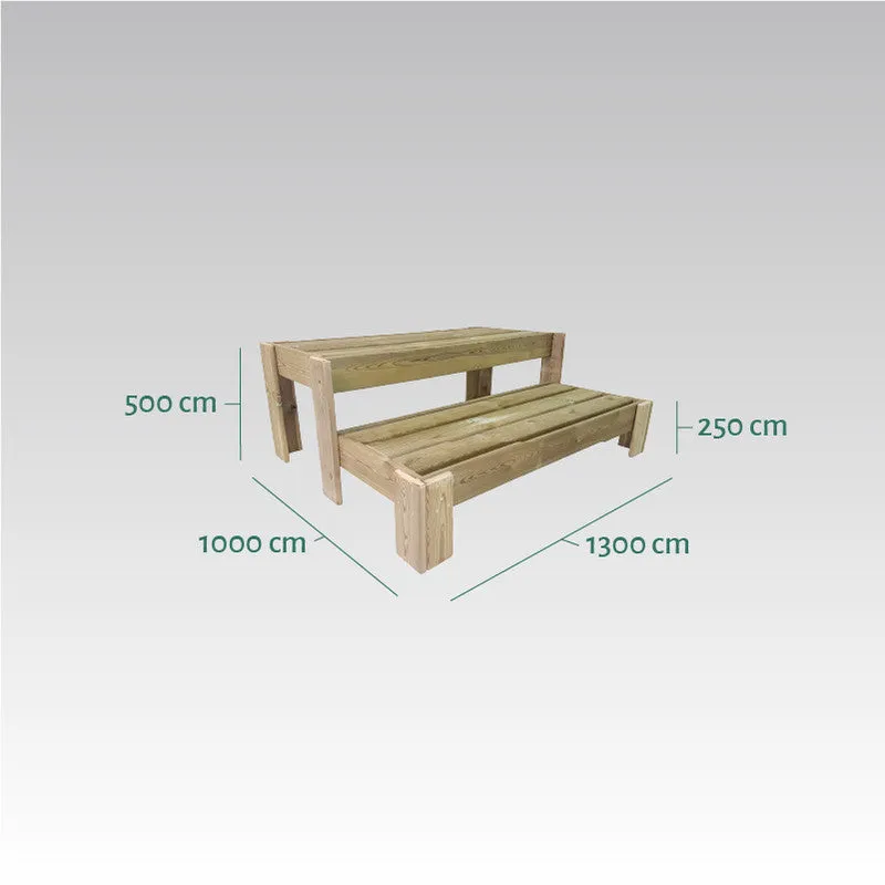 Expositor Escalera De Madera Podium Hortalia