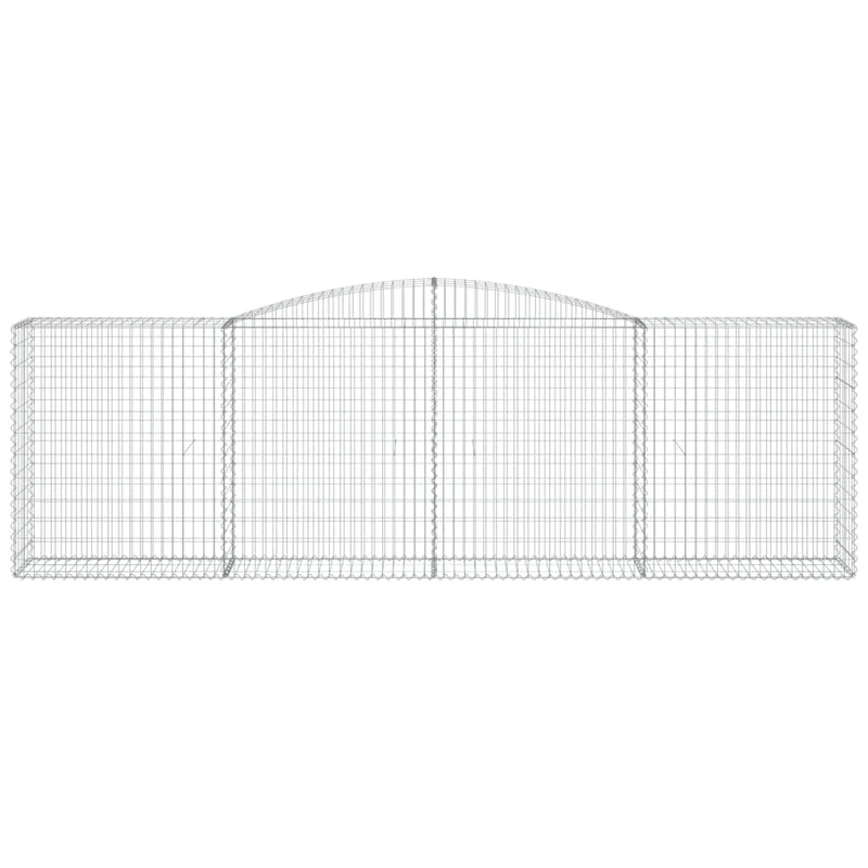 Cestas De Gaviones 15 Uds Forma De Arco Hierro 400x50x120/140cm