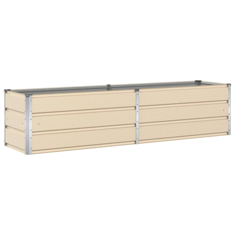 Jardinera Marfil 195 X 50 X 45 Cm Acero Galvanizado