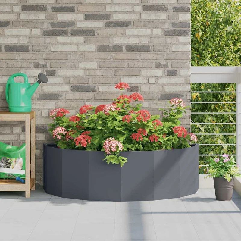 Jardinera Antracita 120 X 60 X 35 Cm Acero