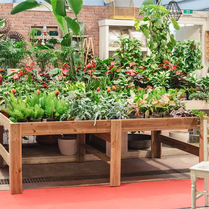 Mesa Expositora De Madera Blossom Hortalia