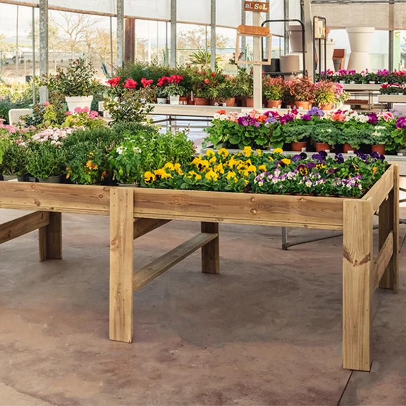 Mesa Expositora De Madera Blossom Hortalia