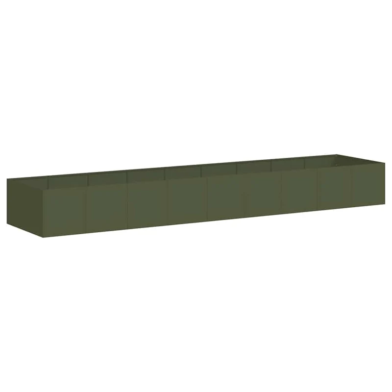 Jardinera Acero Verde Oliva 360x80x40 Cm