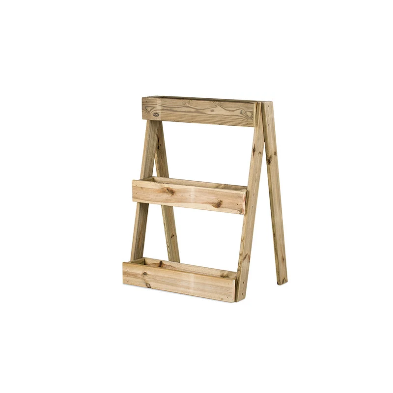 Jardinera Vertical Madera Tratada Exterior Stand Line Island 3B Hortalia