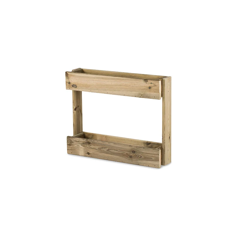 Jardinera Vertical Madera Tratada Exterior Stand Line Wall KD 2B Hortalia