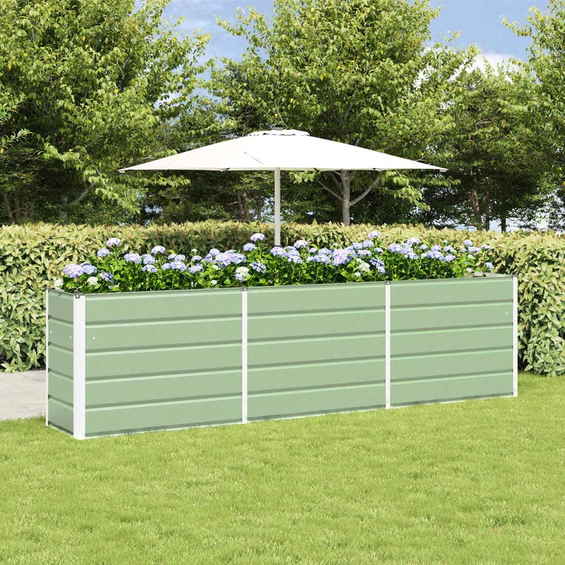 Jardinera Verde Pastel 290 X 50 X 75 Cm Acero Galvanizado