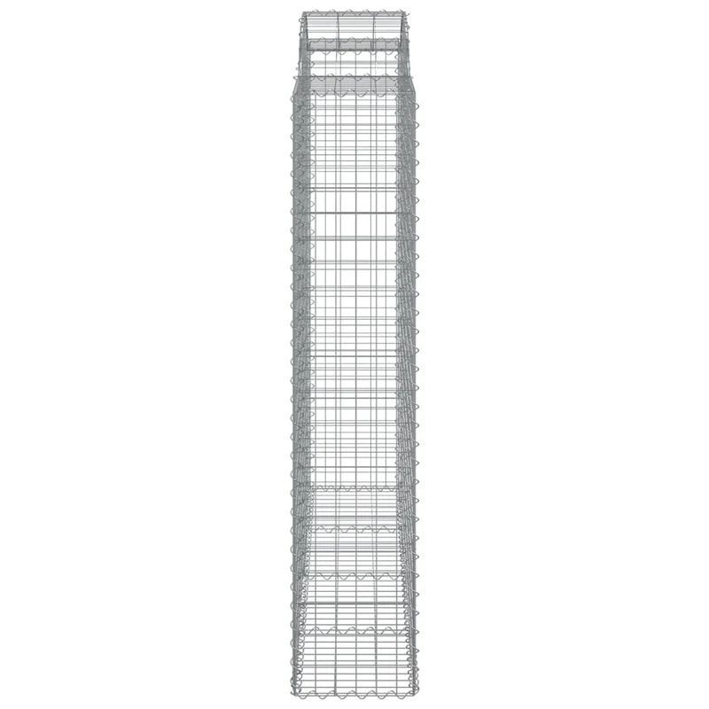 Cestas De Gaviones 2 Uds Forma De Arco Hierro 200x50x200/220 Cm