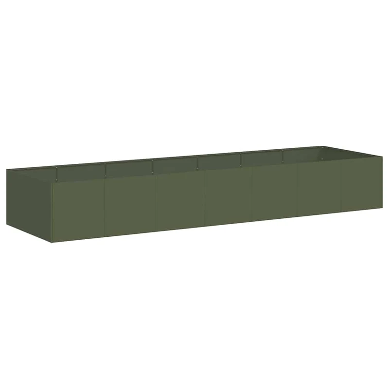 Jardinera Acero Verde Oliva 280x80x40 Cm