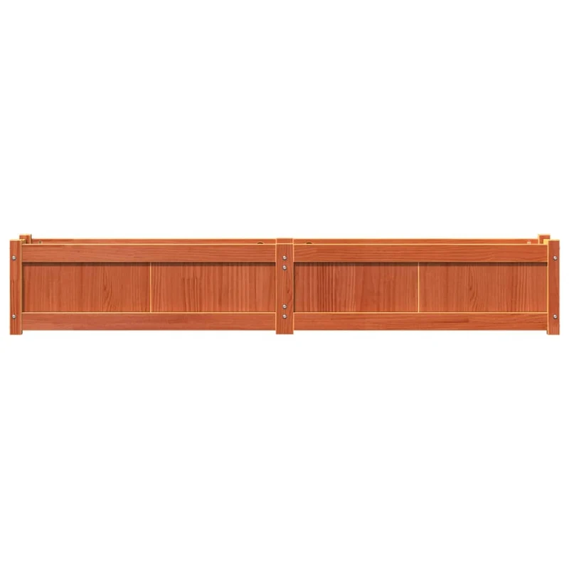 Jardineras De Exterior 2 Uds Madera Maciza De Pino Marrón Cera