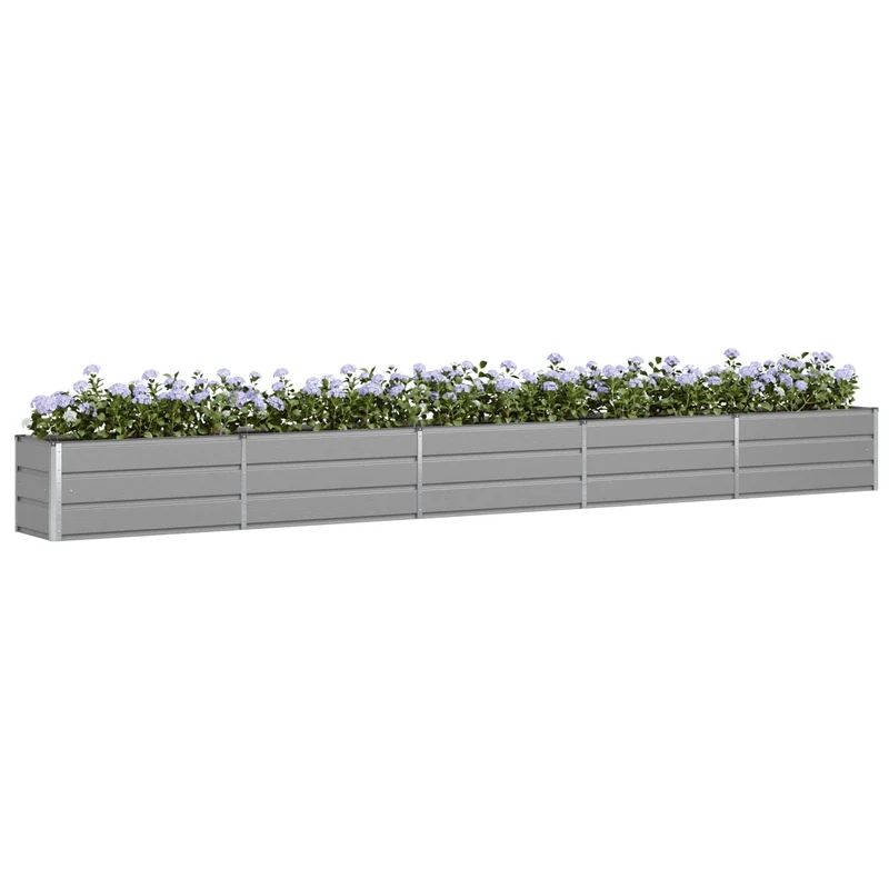 Jardinera Gris Claro 480 X 50 X 45 Cm Acero Galvanizado