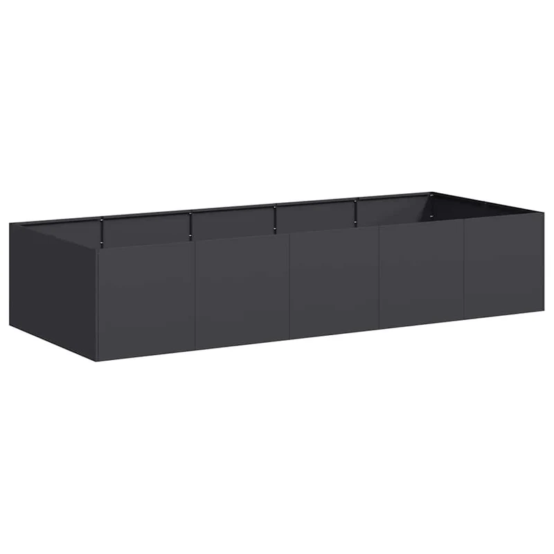 Jardinera De Acero Laminado En Frío Negro 200x80x40 Cm
