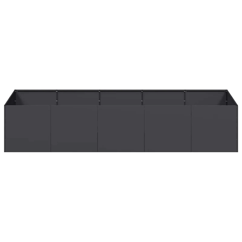 Jardinera De Acero Laminado En Frío Negro 200x80x40 Cm