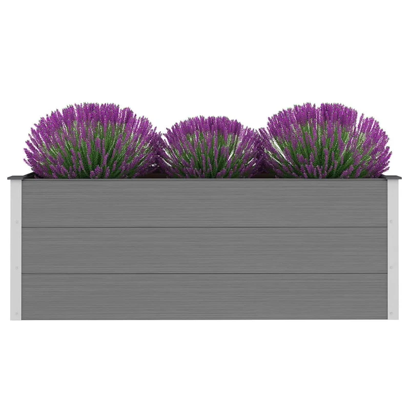 Arriate De Wpc Gris 150x50x54 Cm