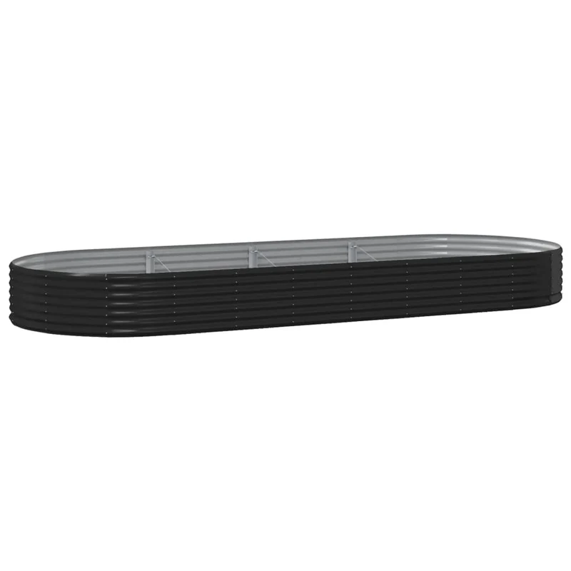 Jardinera Arriate Acero Galvanizado Antracita 373x140x36cm