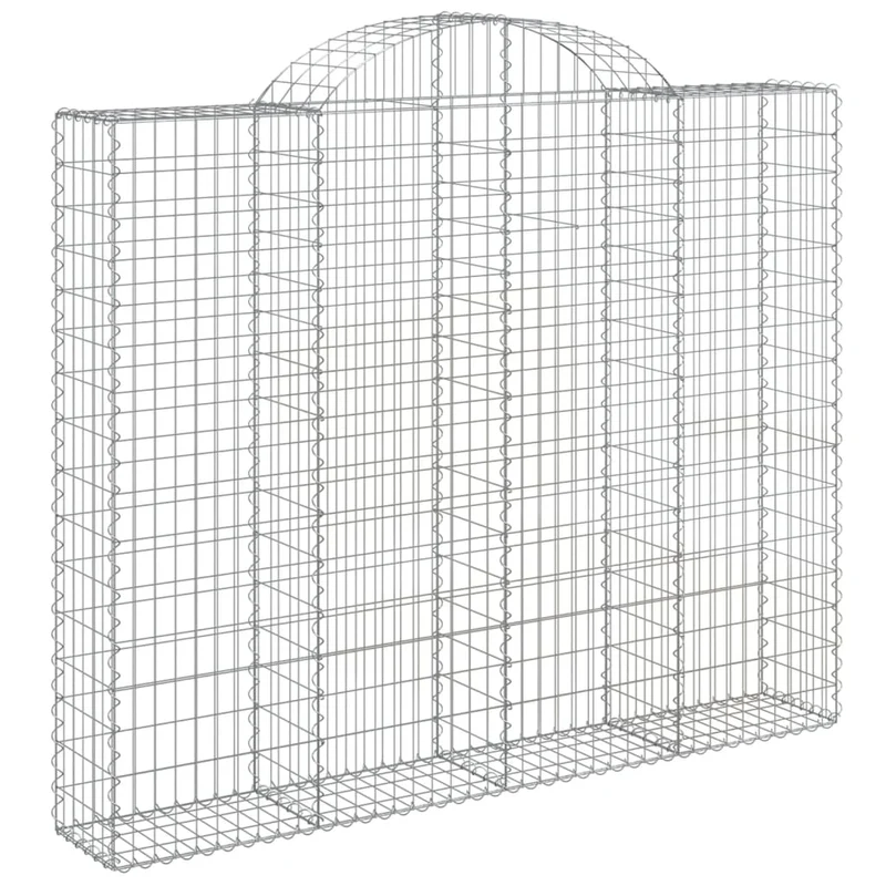 Cestas Gaviones 2 Uds Forma De Arco Hierro 200x30x160/180 Cm