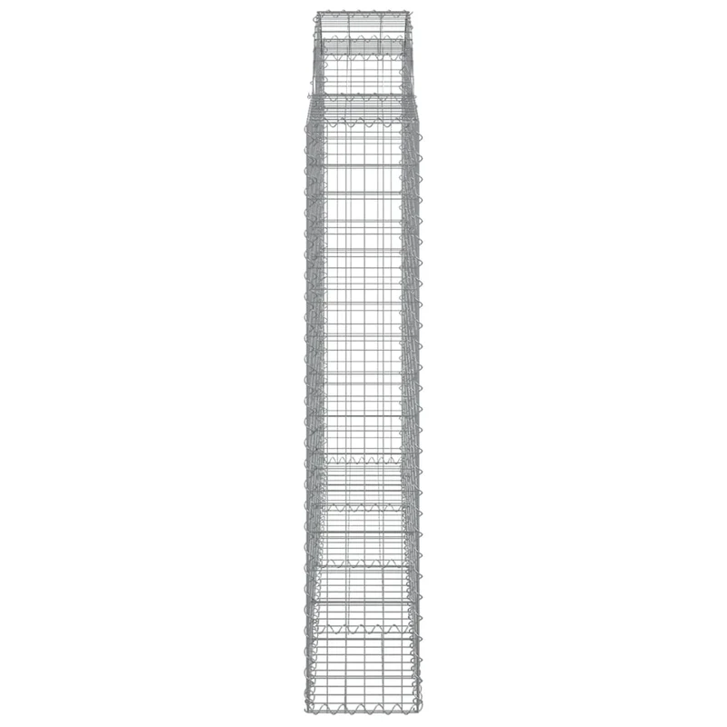 Cestas Gaviones 2 Uds Forma De Arco Hierro 200x30x160/180 Cm