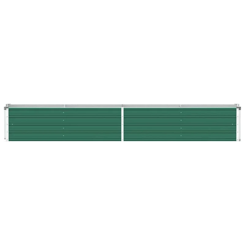 Arriate De Jardín De Acero Galvanizado Verde 320x40x45 Cm