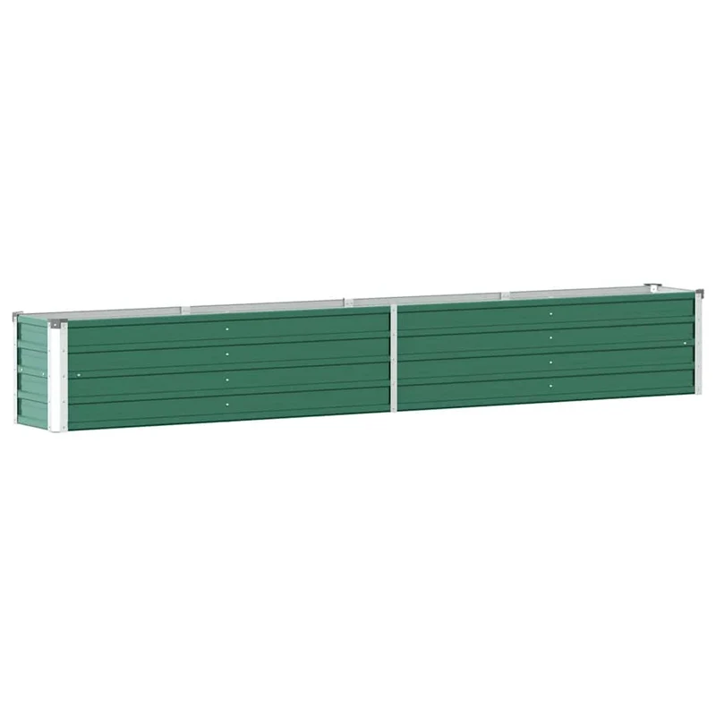 Arriate De Jardín De Acero Galvanizado Verde 320x40x45 Cm