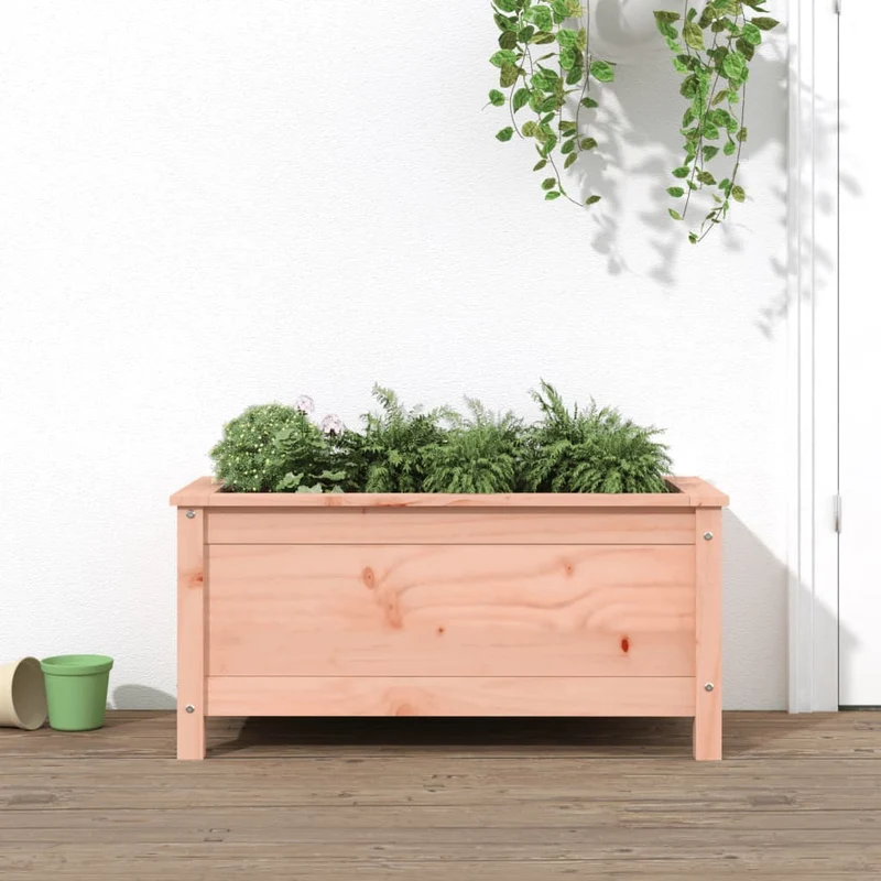 Jardinera Madera Maciza De Abeto Douglas 82,5x40x39 Cm