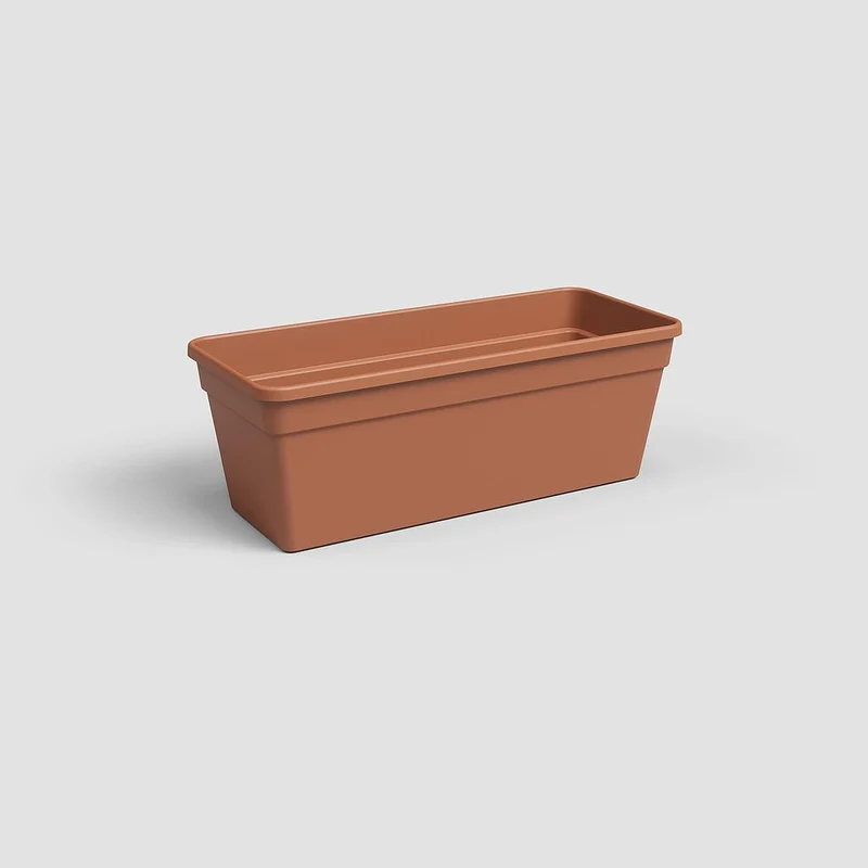 Jardinera Madagascar De Plástico Terracota 40cm