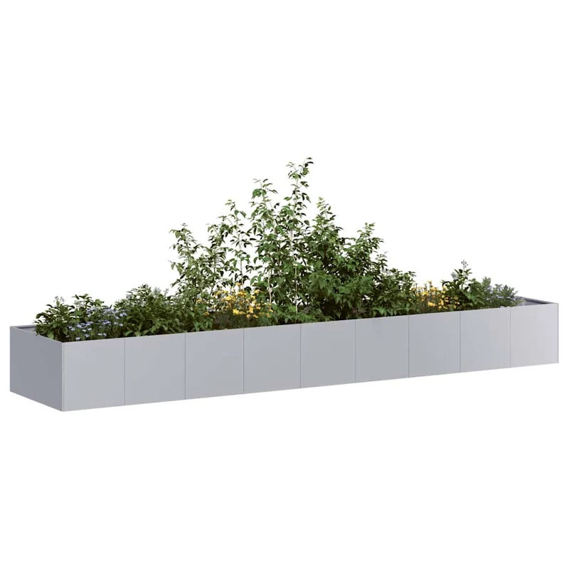 Jardinera De Acero Galvanizado 360x80x40 Cm