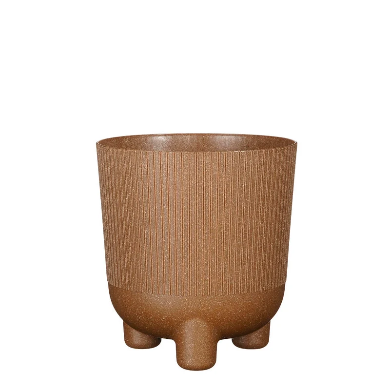 Macetero Marrón Plástico Reciclado 18cm