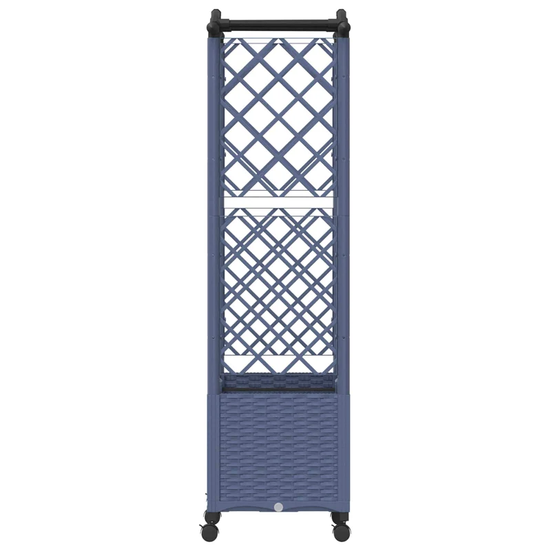 Cama Elevada Con Trellis Y Techo Gris 125 X 40 X 144 Cm Pp