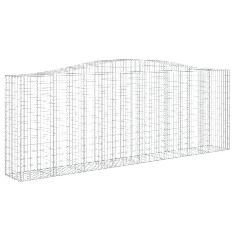 Cestas Gaviones 5 Uds Forma De Arco Hierro 400x50x140/160 Cm