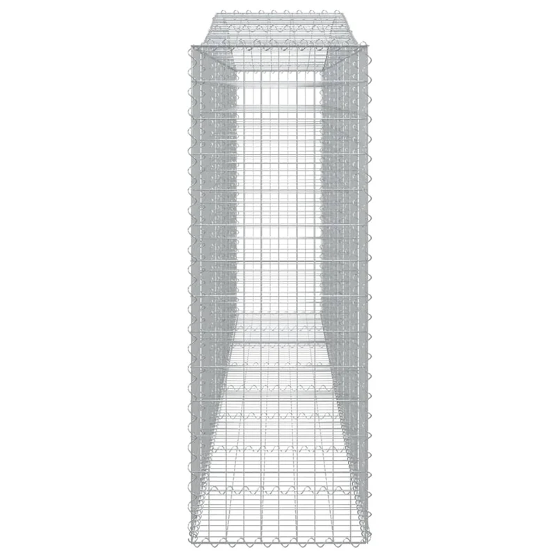 Cestas Gaviones 5 Uds Forma De Arco Hierro 400x50x140/160 Cm
