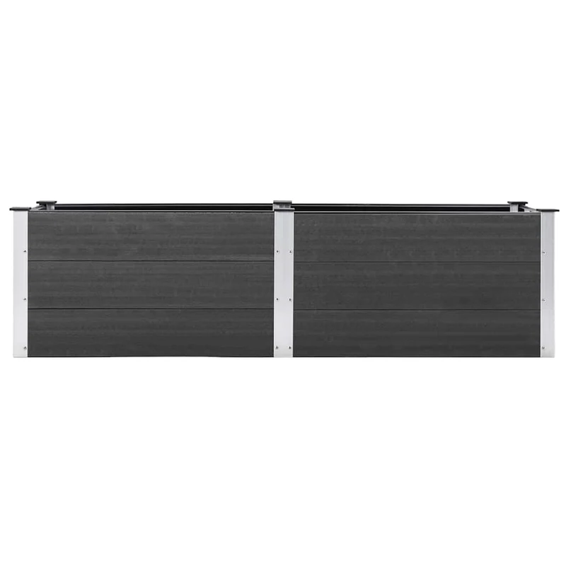 Arriate Elevado De Jardín Wpc Gris 200x50x54 Cm