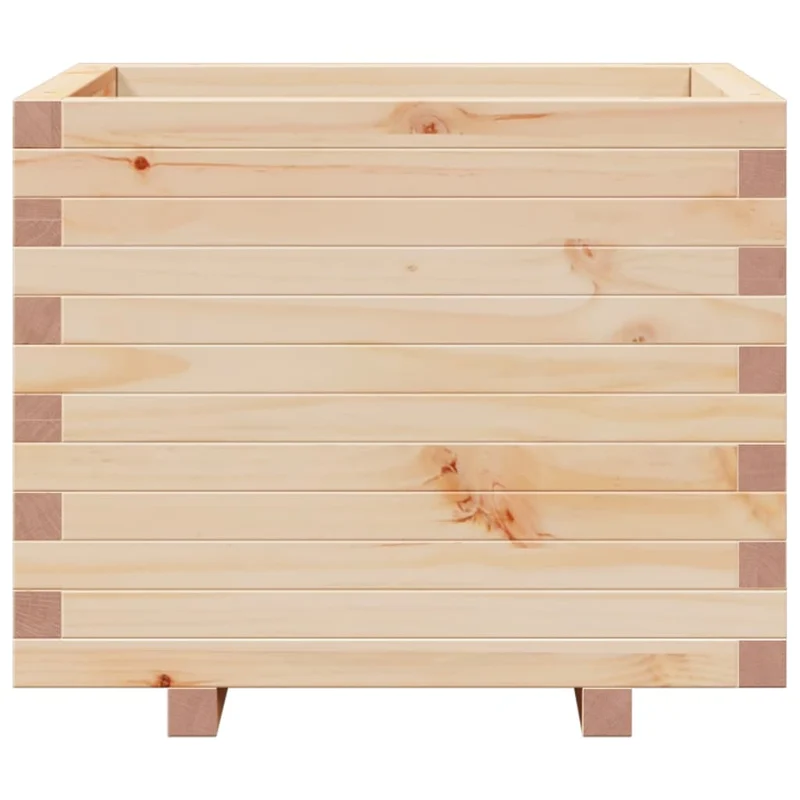 Jardinera Madera Maciza De Pino 60x60x49,5 Cm