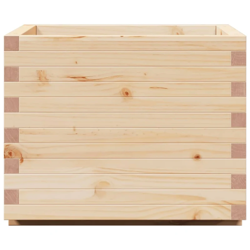 Jardinera Madera Maciza De Pino 60x60x49,5 Cm