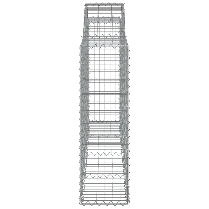 Cestas Gaviones 20 Uds Forma De Arco Hierro 200x30x100/120 Cm