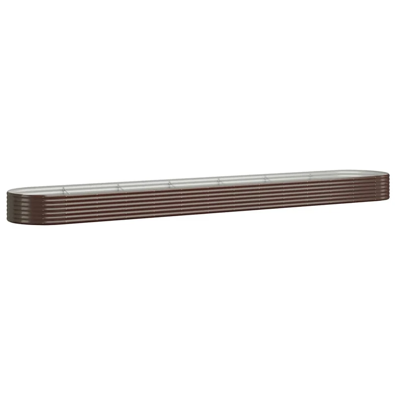 Jardinera Arriate Acero Galvanizado Marrón 544x100x36cm