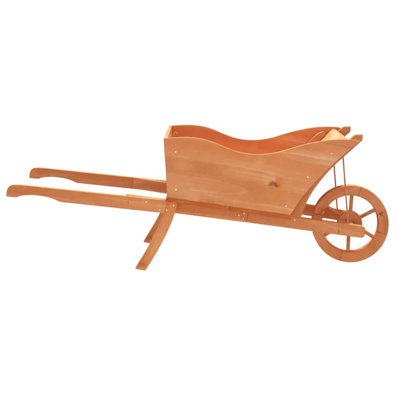 Jardinera Con Forma De Carretilla Madera De Abeto 128x45,5x43cm