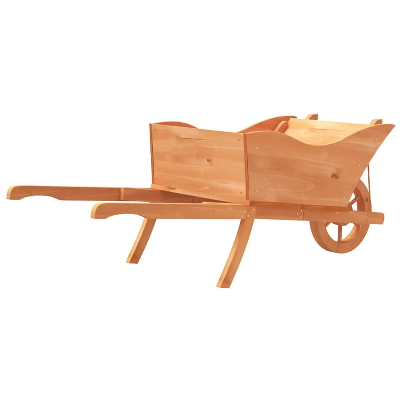 Jardinera Con Forma De Carretilla Madera De Abeto 128x45,5x43cm