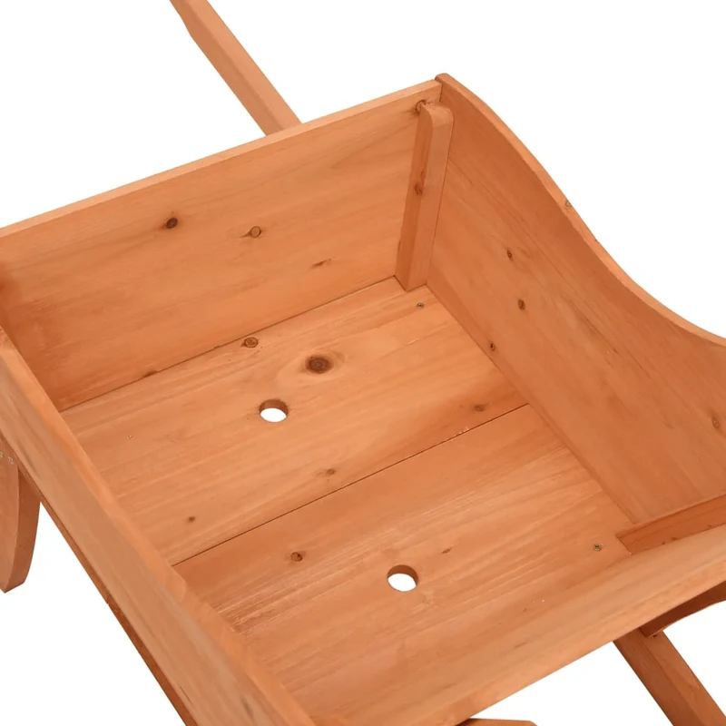 Jardinera Con Forma De Carretilla Madera De Abeto 128x45,5x43cm